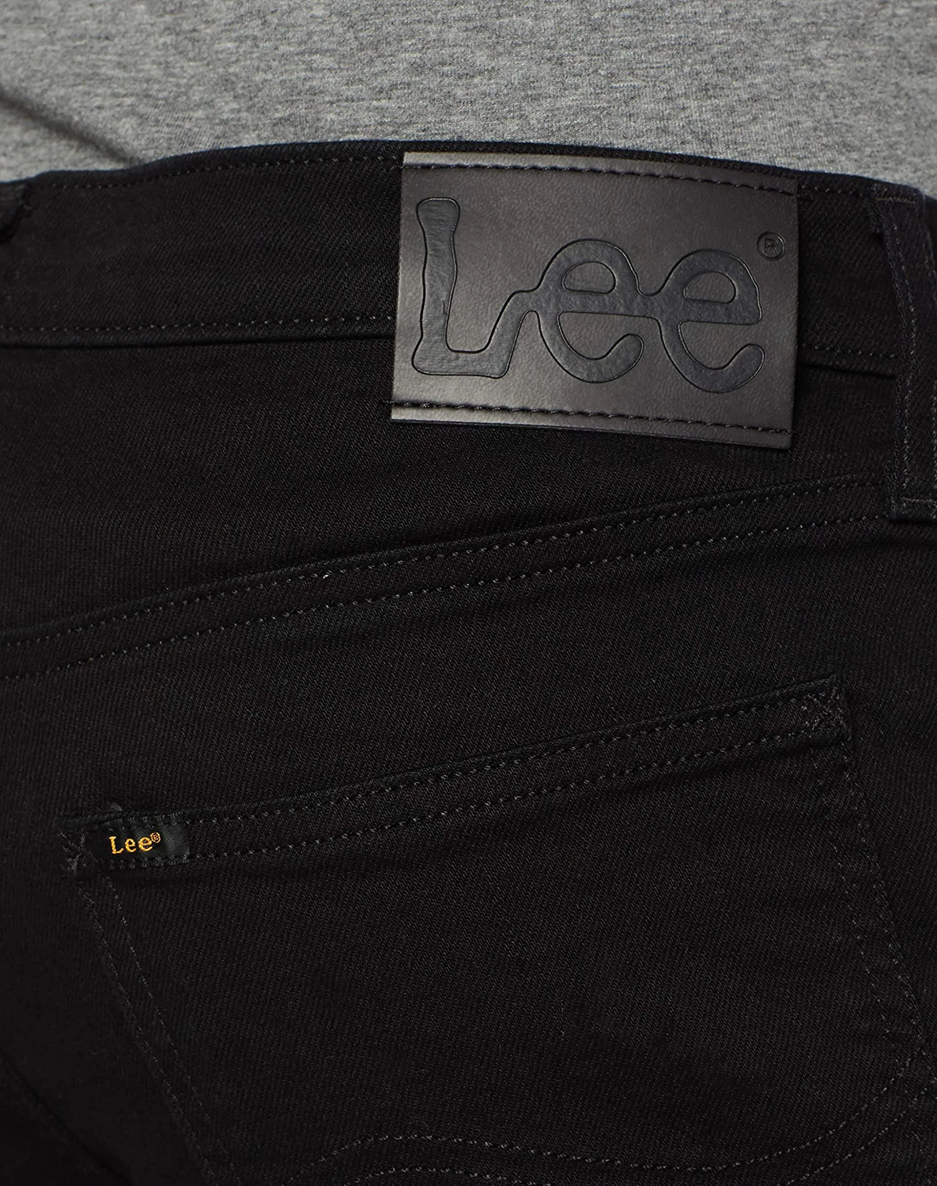 Lee Daren Zip Regular Straight Denim Jeans Black Rinse