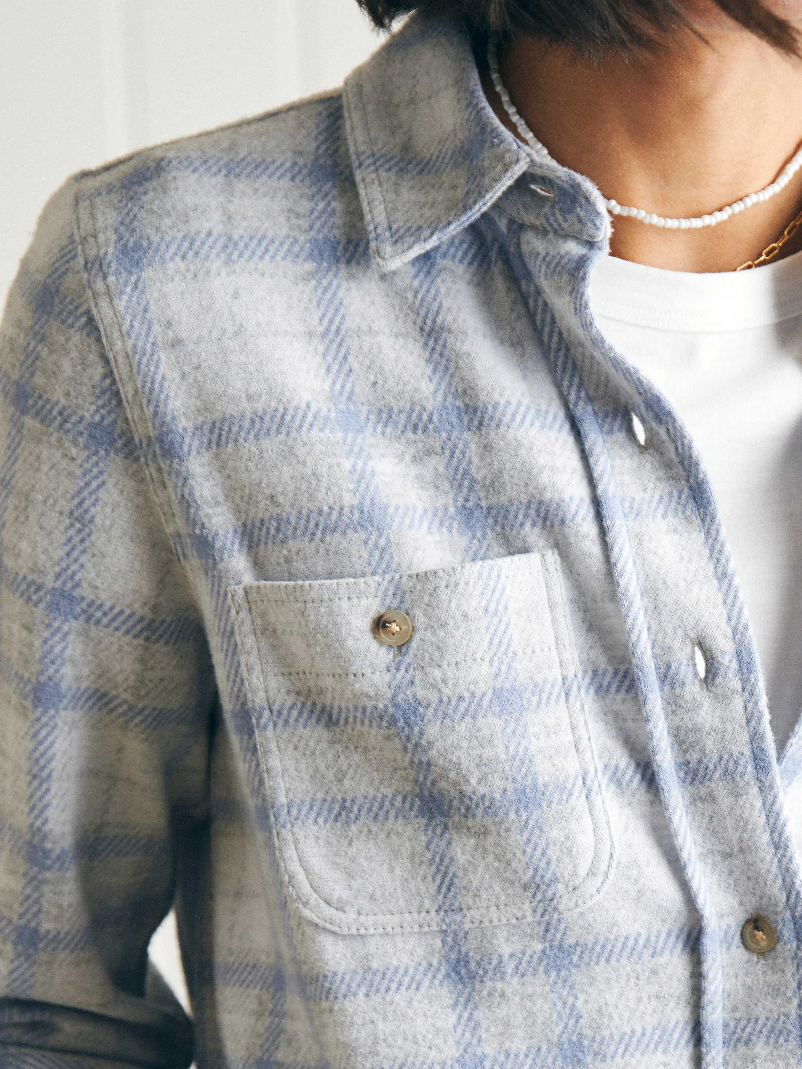 Legend Sweater Shirt - Spring Dew Plaid