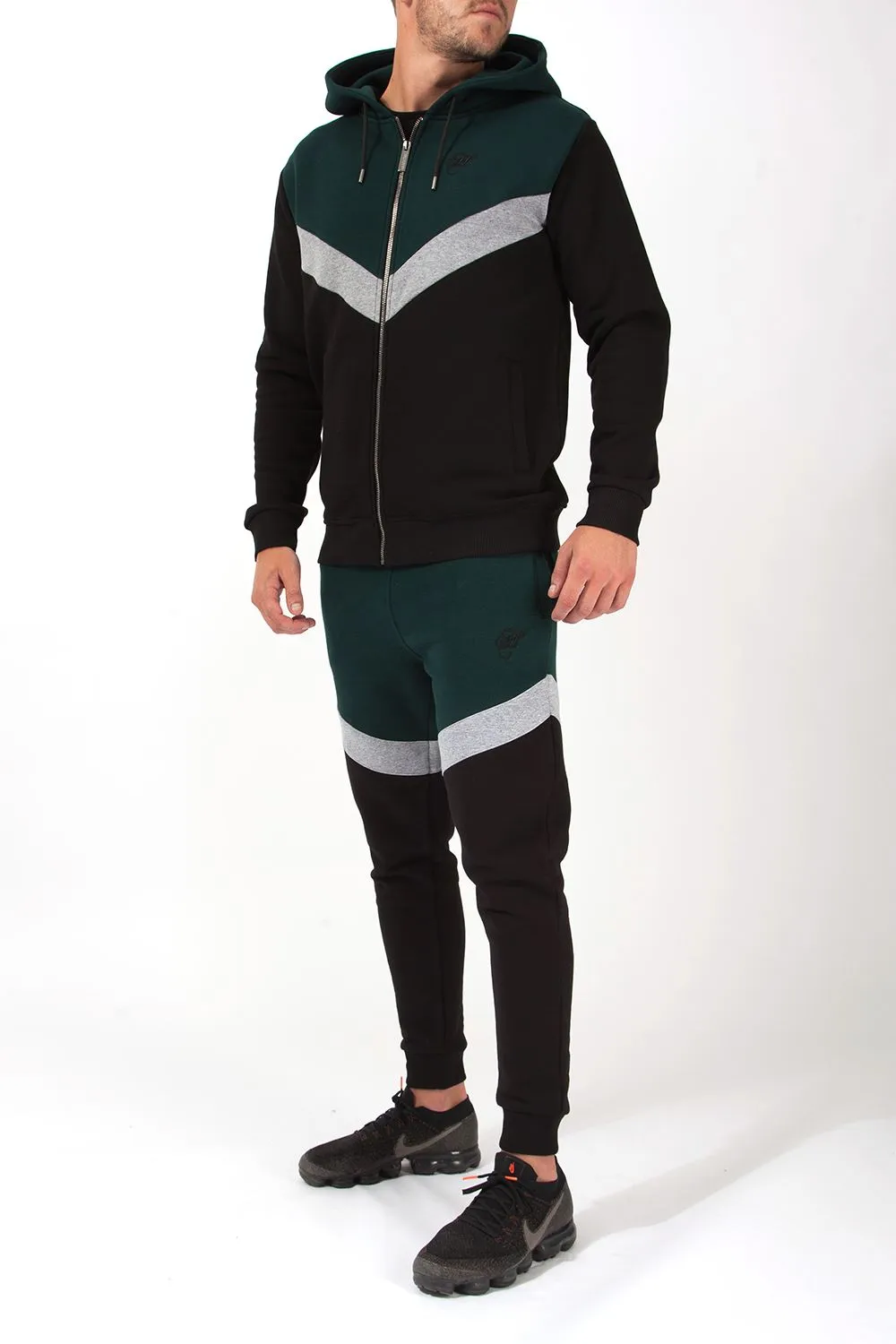 Lenox Full Zip Chevron Hoodie