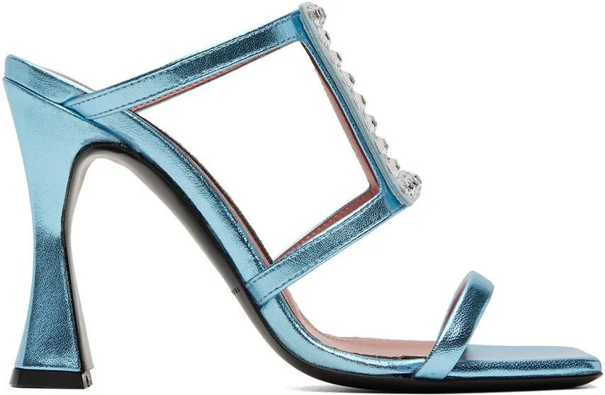 Les Petits Joueurs Blue Hoya Heeled Sandals