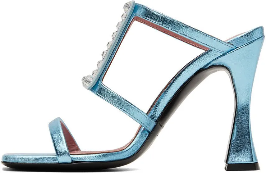 Les Petits Joueurs Blue Hoya Heeled Sandals