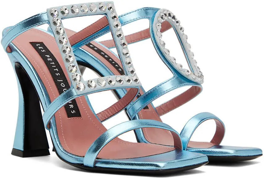 Les Petits Joueurs Blue Hoya Heeled Sandals