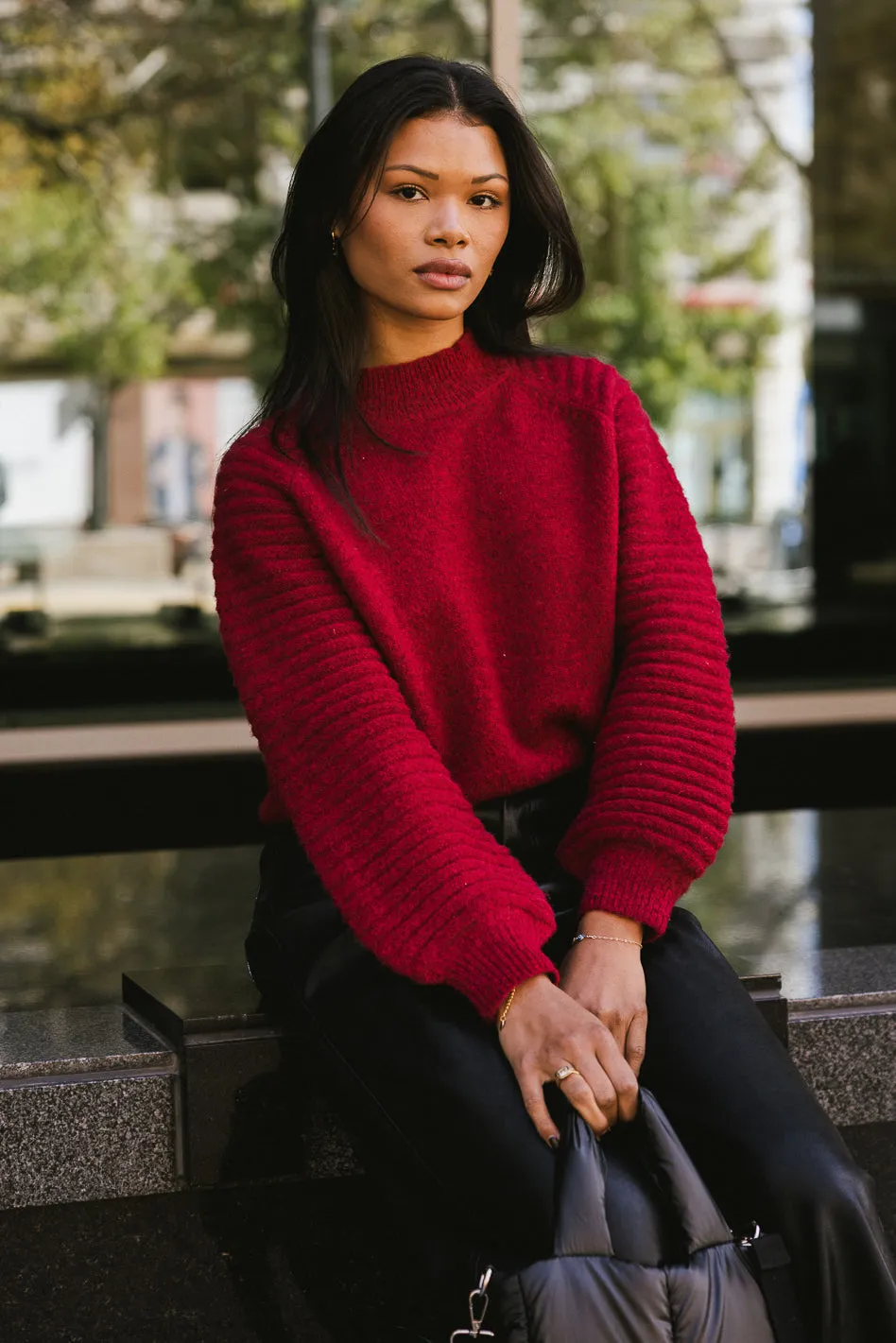 Lloyd Cozy Sweater in Red