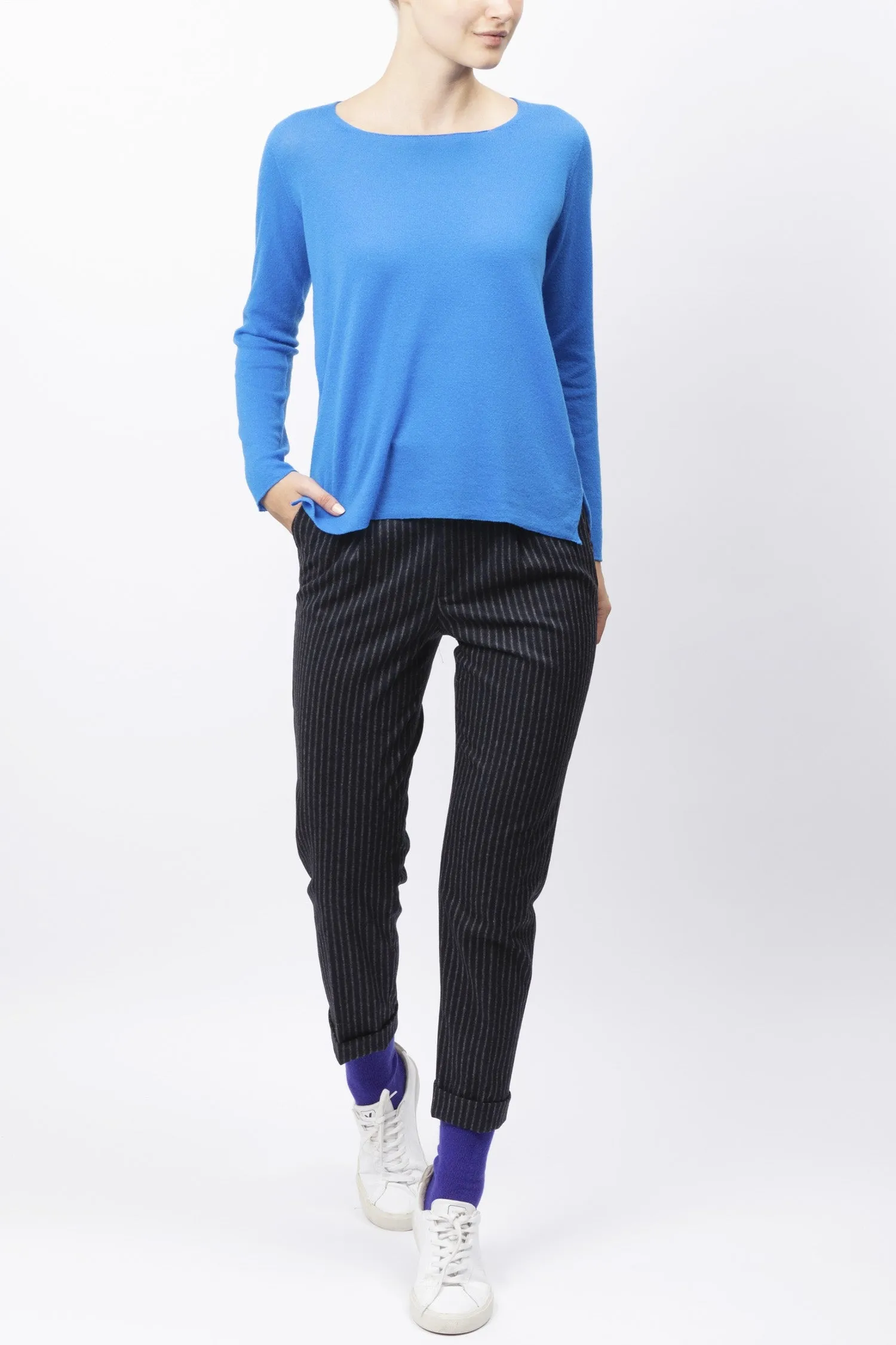 Long Sleeved Round Neck Sweater