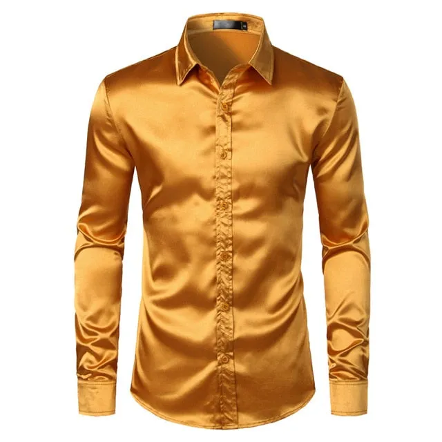 Luxury Brand New Casual Slim Fit Shirts for Wedding.