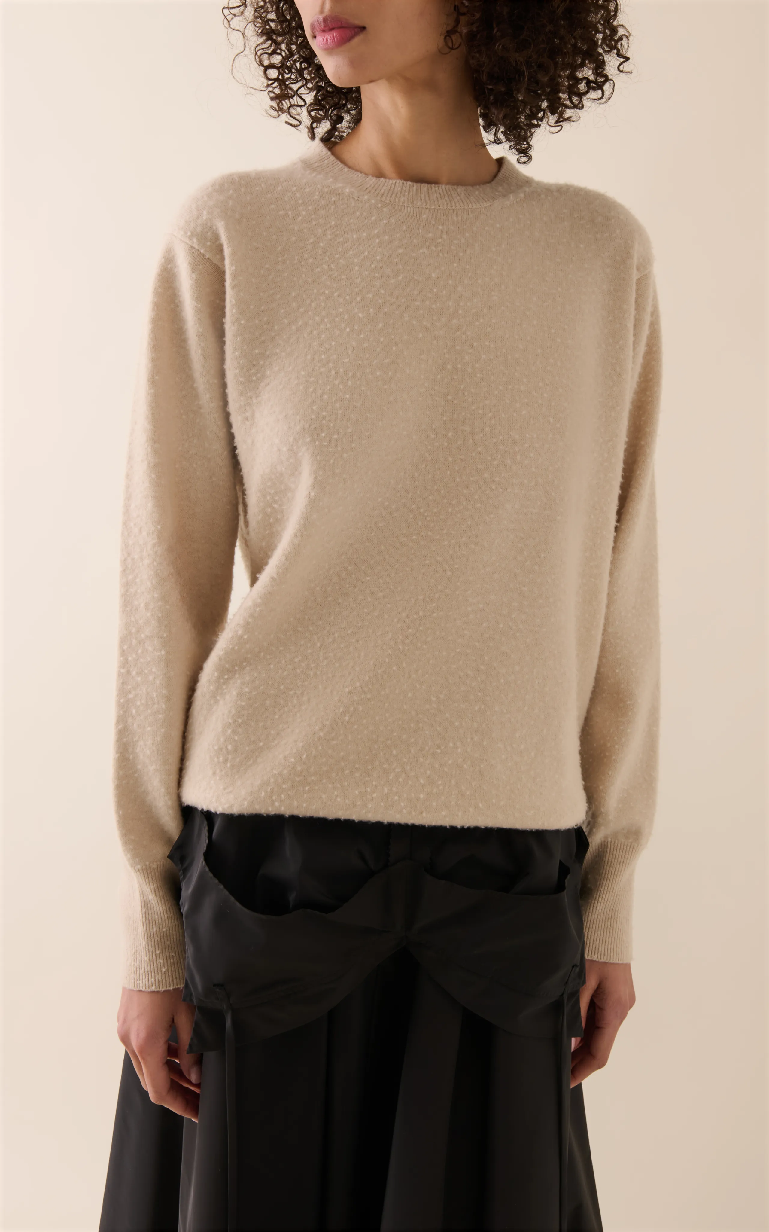 Maison Margiela Brushed Cashmere-Cotton Sweater