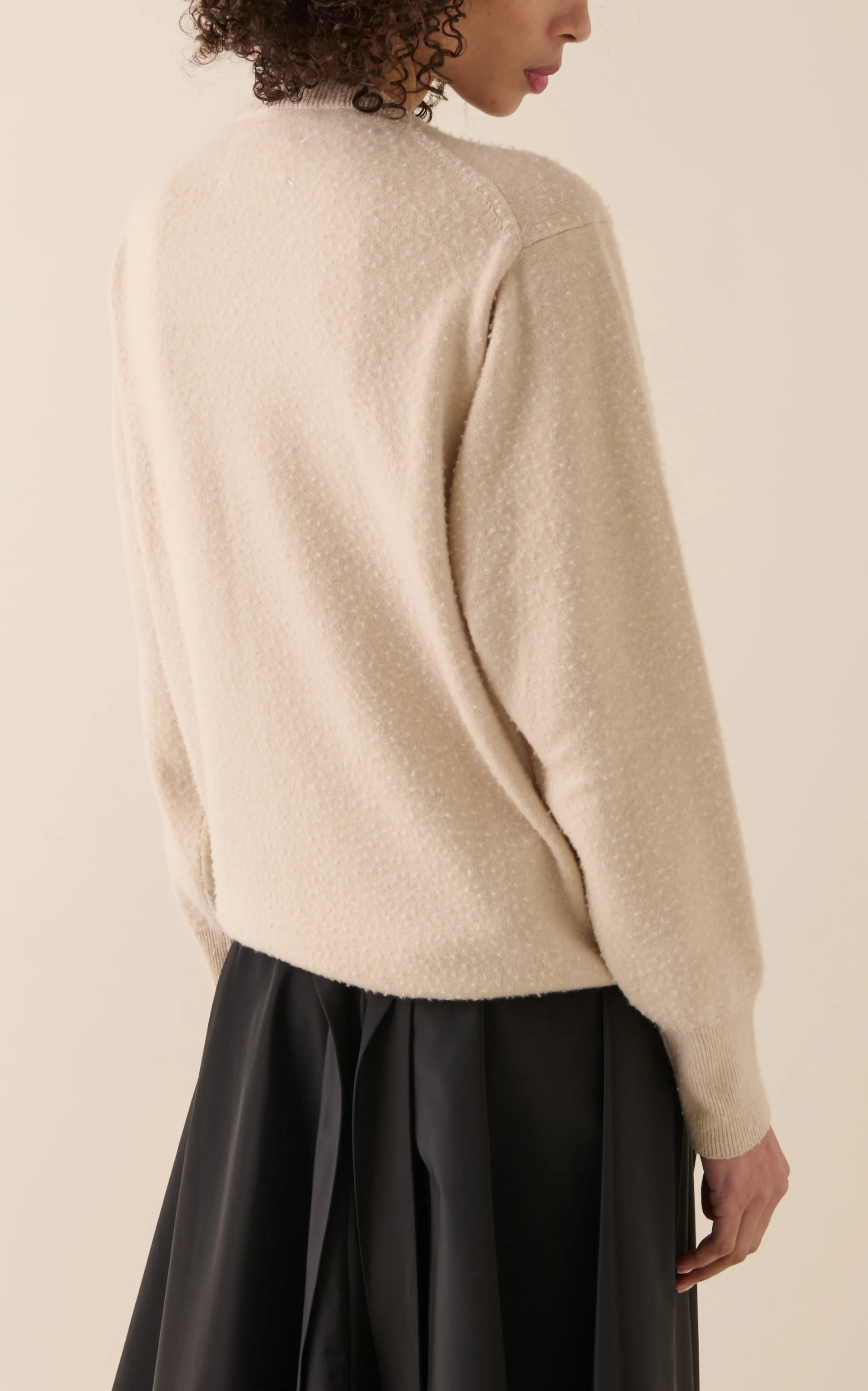 Maison Margiela Brushed Cashmere-Cotton Sweater