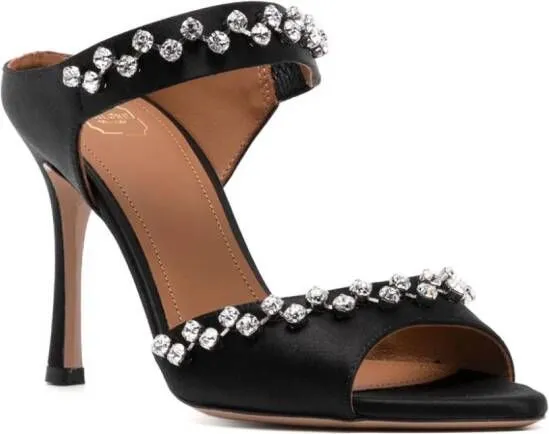 Malone Souliers Tala 90mm crystal-embellished sandals Black