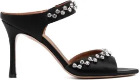 Malone Souliers Tala 90mm crystal-embellished sandals Black