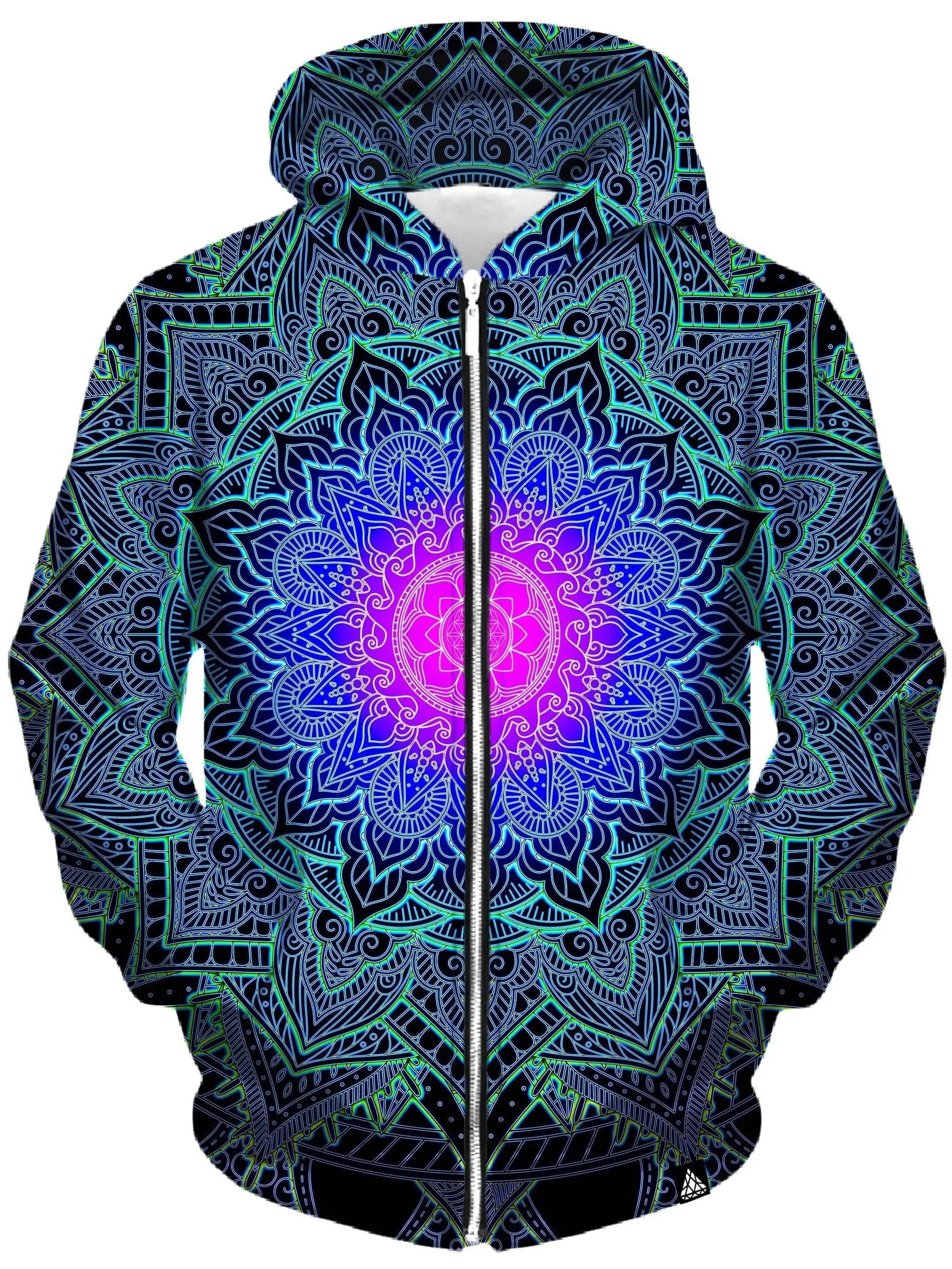 Mandala Love Unisex Zip-Up Hoodie (Clearance)