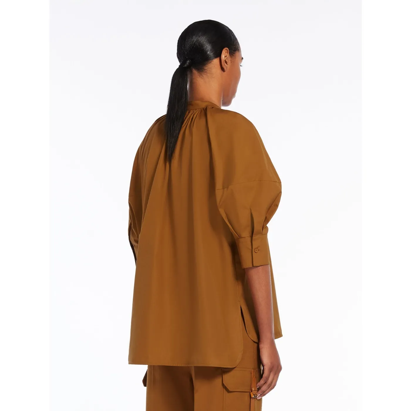 MaxMara  |Cotton shirt with balloon sleeves