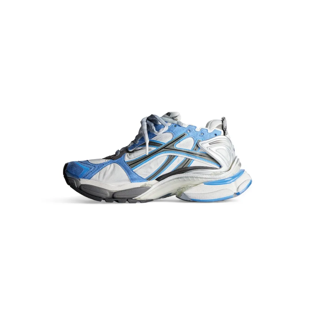      Men's Runner Sneaker in Blue/white/grey 