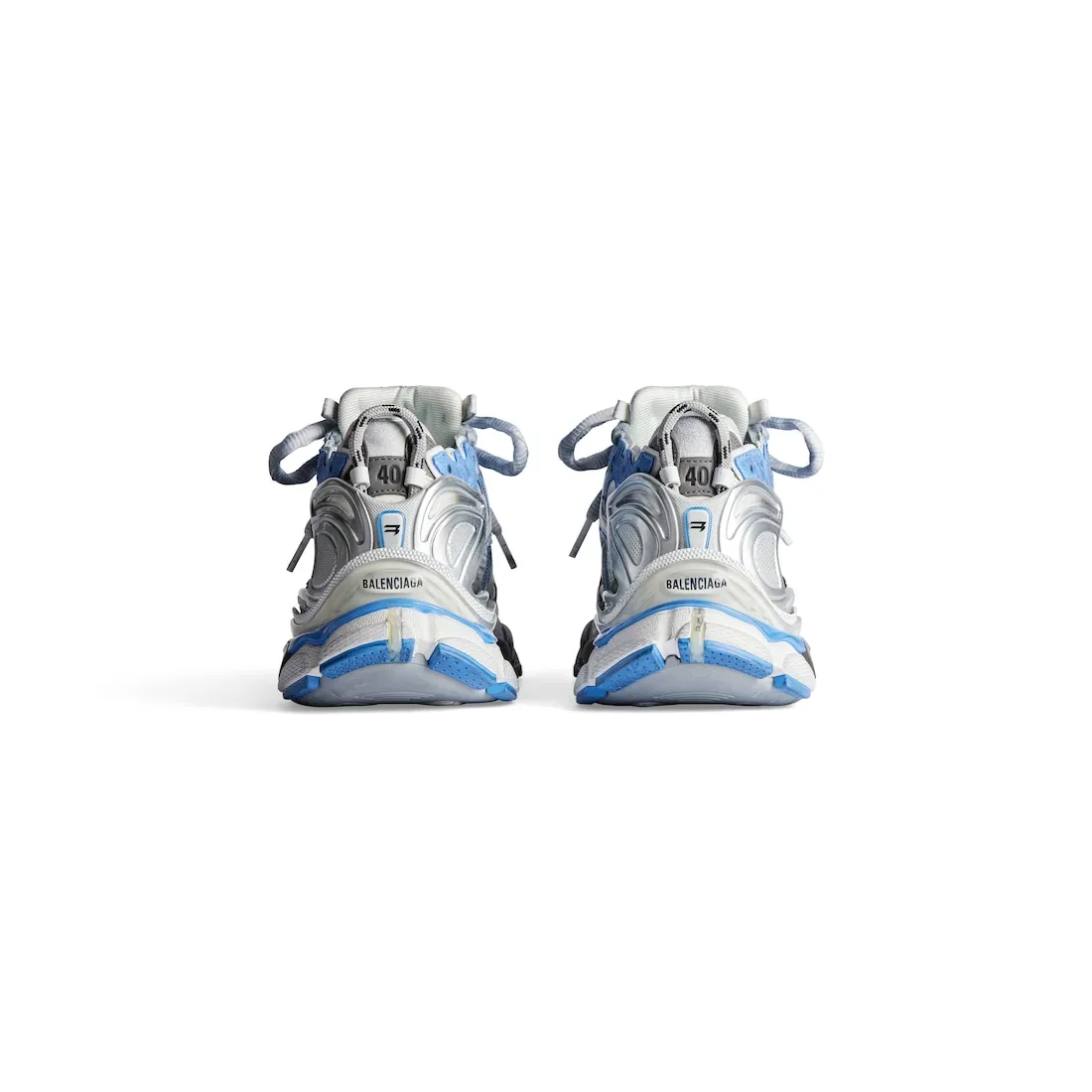      Men's Runner Sneaker in Blue/white/grey 