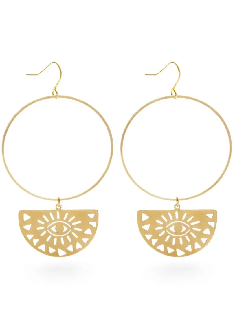 Mind's Eye Hoops Dangle Earrings