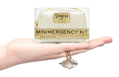 MINIMERGENCY BRIDE WHITET/GOLD DOT