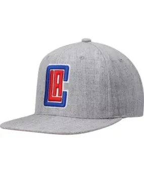 Mitchell & Ness Men's Los Angeles Clippers NBA Heathered LA Clippers 2.0 Snapback Hat