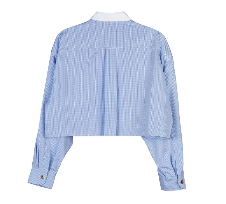 MiuMiu  |Casual Style Street Style Logo Shirts & Blouses