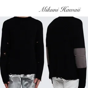 MM6 Maison Margiela  |Crew Neck Street Style Long Sleeves Plain Cotton Logo