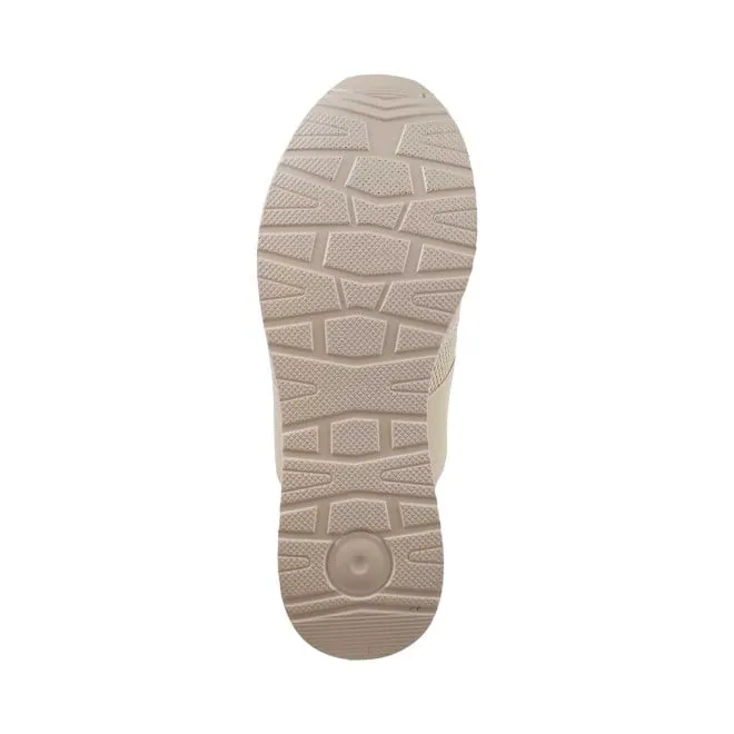 Mochi Women Beige Casual Sneakers
