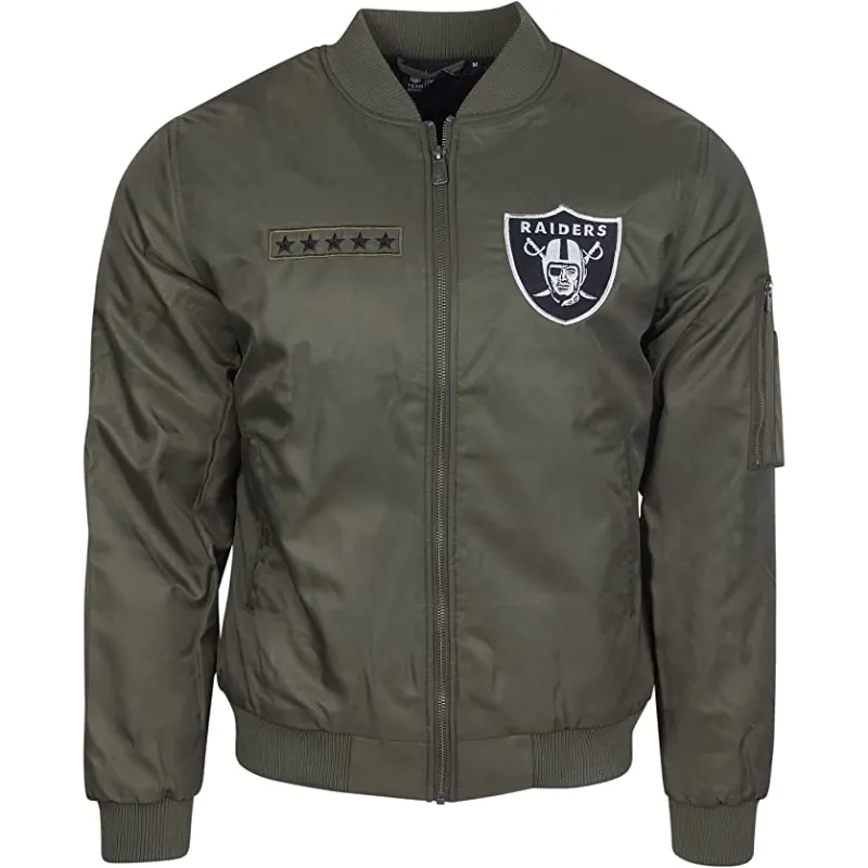 Myles Las Vegas Raiders Bomber Jacket - William Jacket