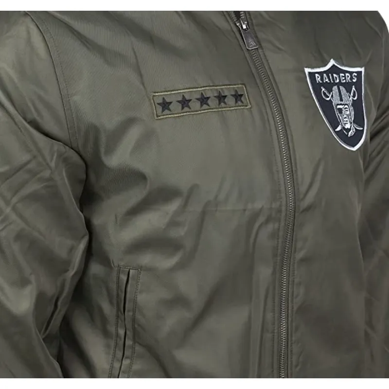 Myles Las Vegas Raiders Bomber Jacket - William Jacket