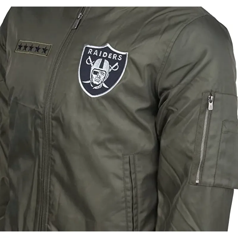 Myles Las Vegas Raiders Bomber Jacket - William Jacket