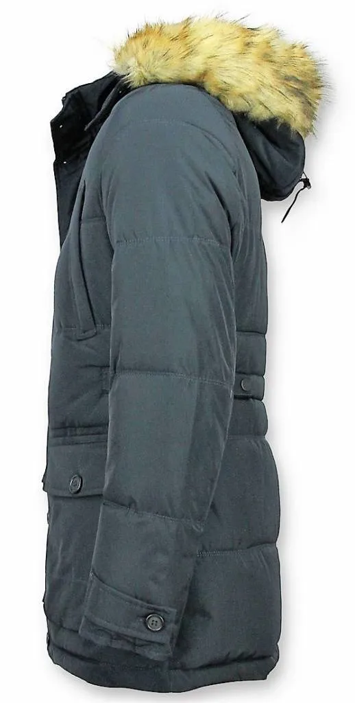 Online Winter Coat For Men Blue |