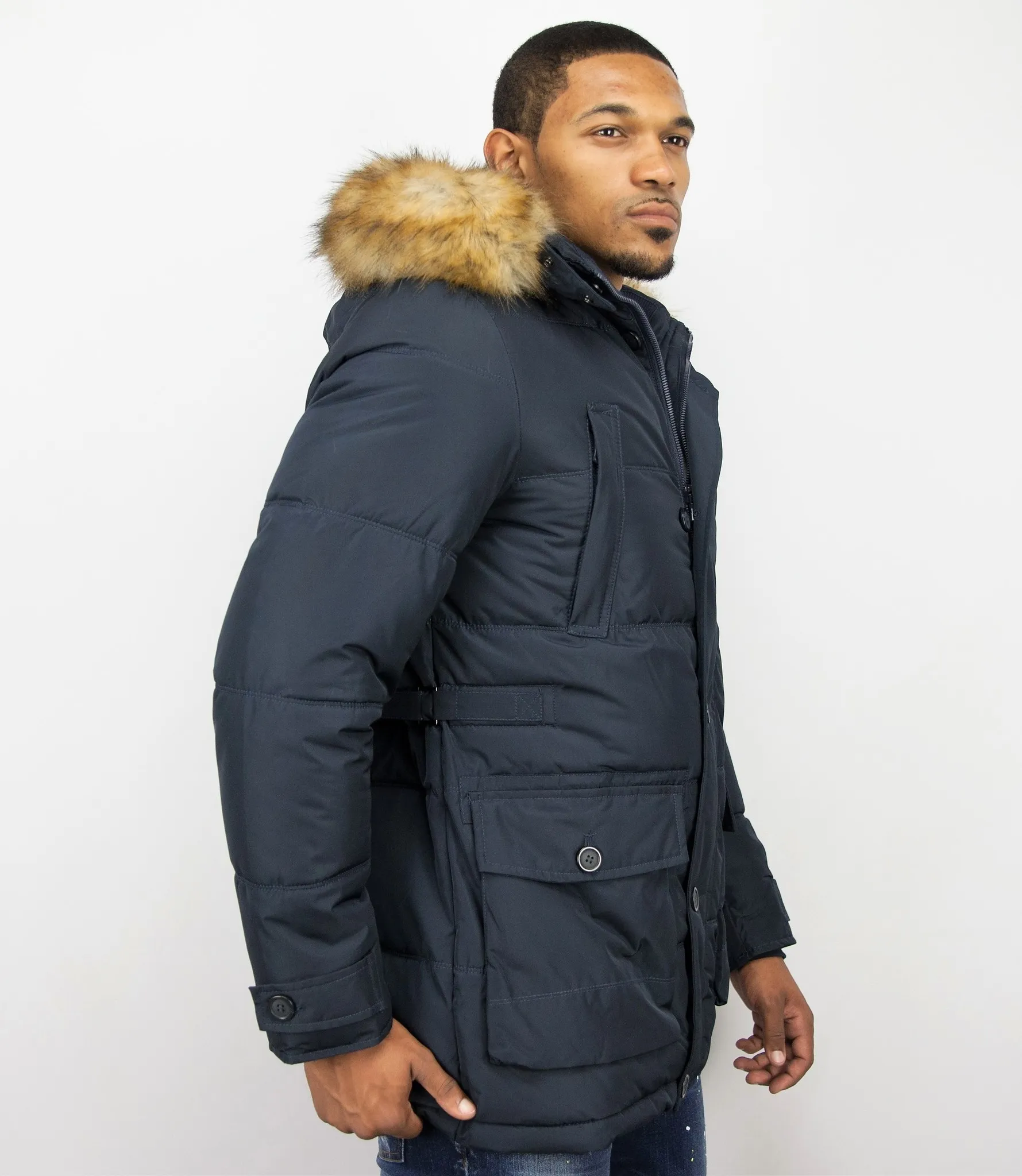 Online Winter Coat For Men Blue |