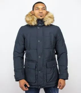 Online Winter Coat For Men Blue |