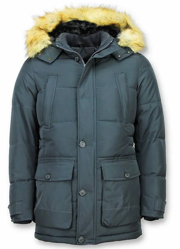 Online Winter Coat For Men Blue |