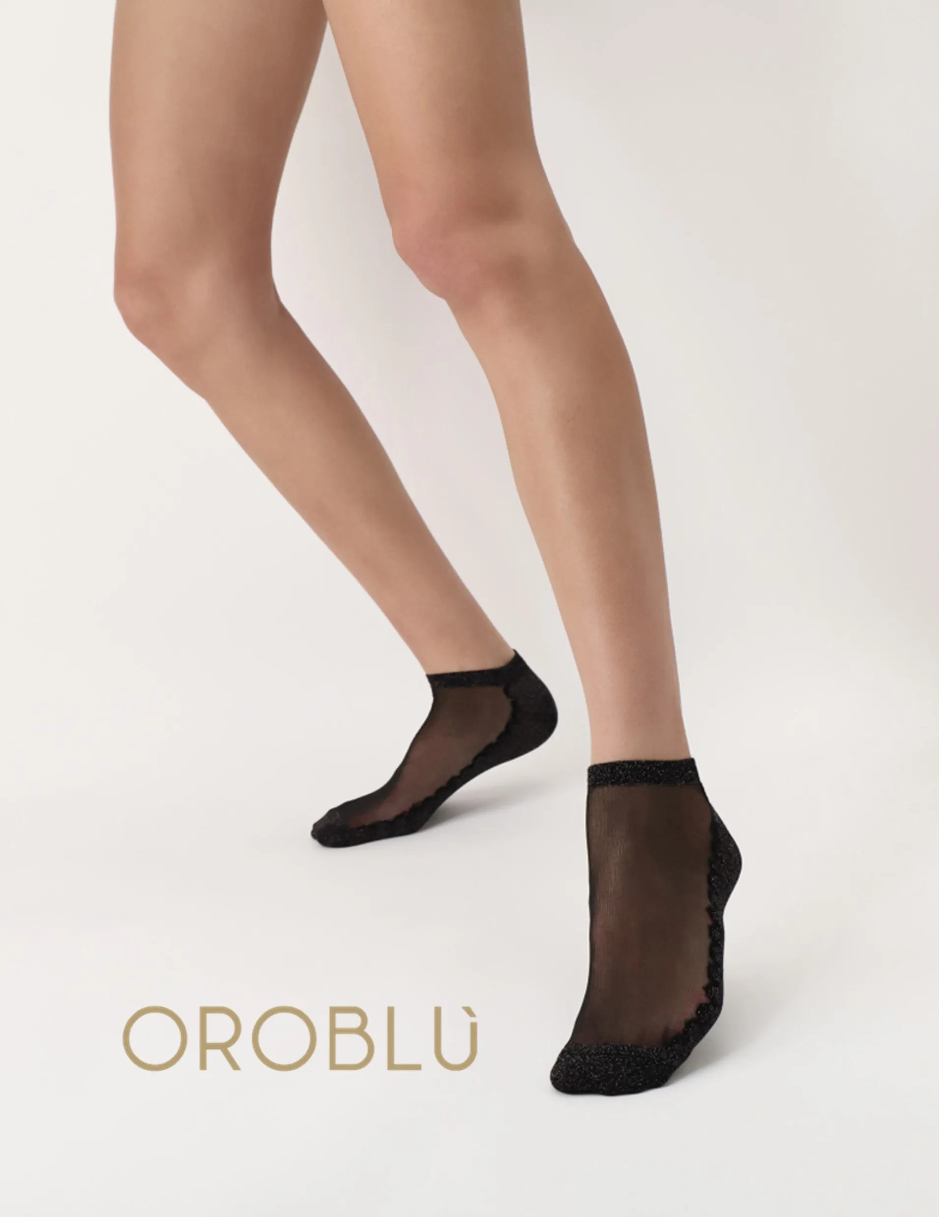 Oroblu Glowing Sneaker Socks Black