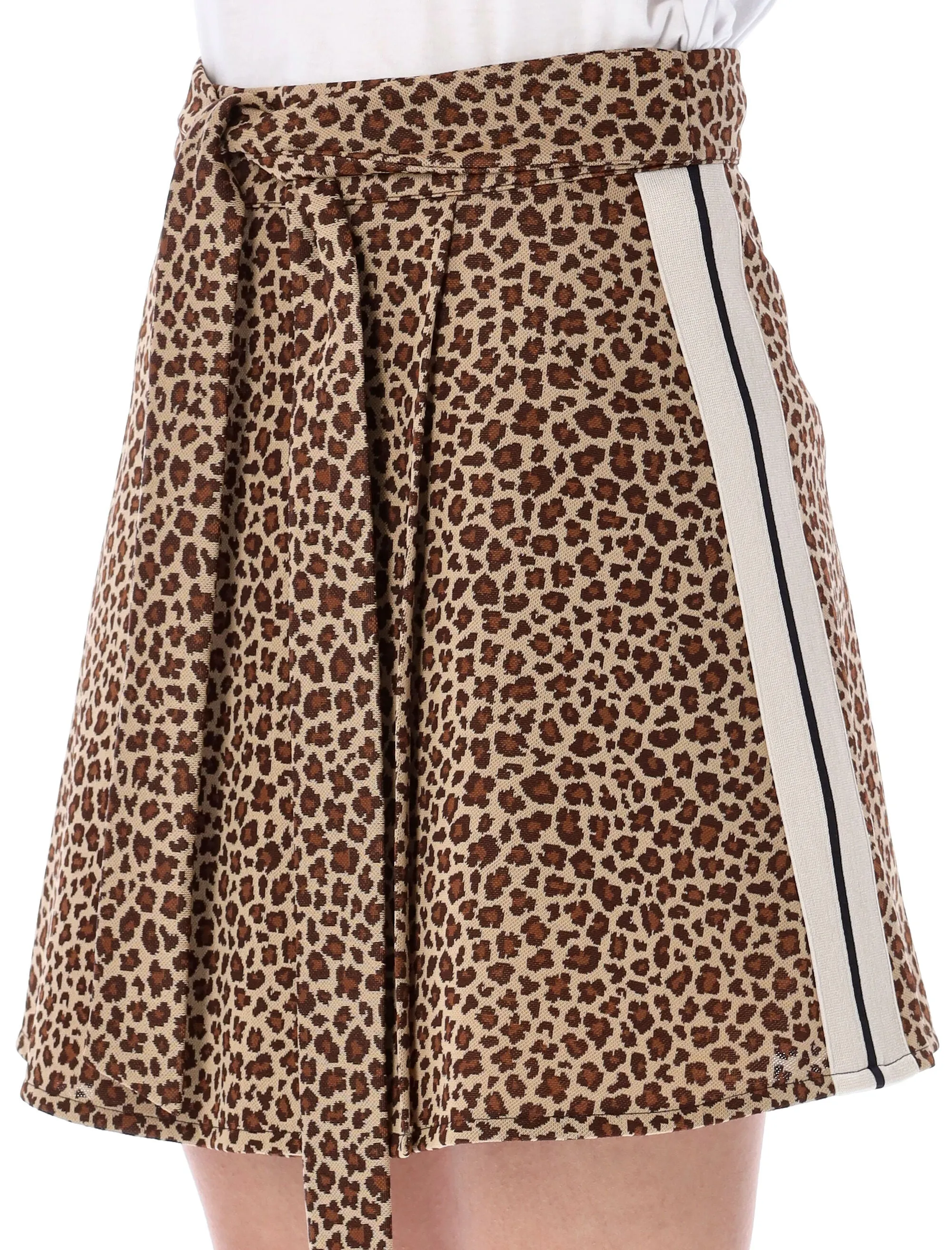 Palm Angels Leopard Print Mini Skirt