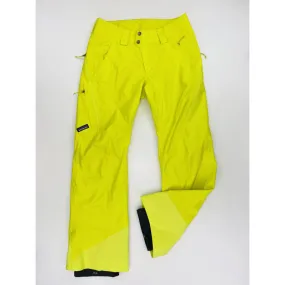 Patagonia  W's Powder Bowl Pants - Reg - Pantaloni da sci di seconda mano - Donna - Giallo - S