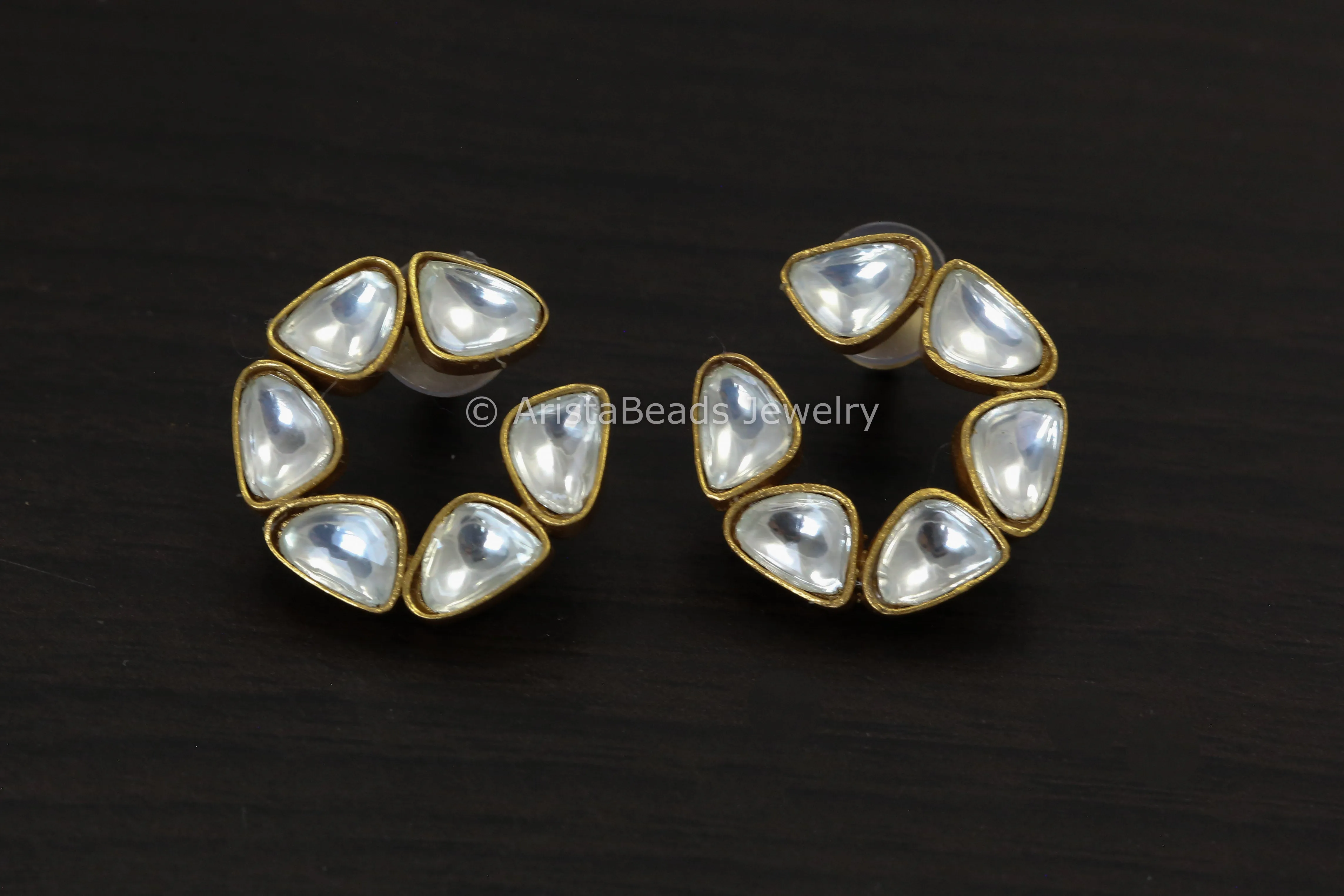 Premium Quality Uncut Polki Kundan Earrings