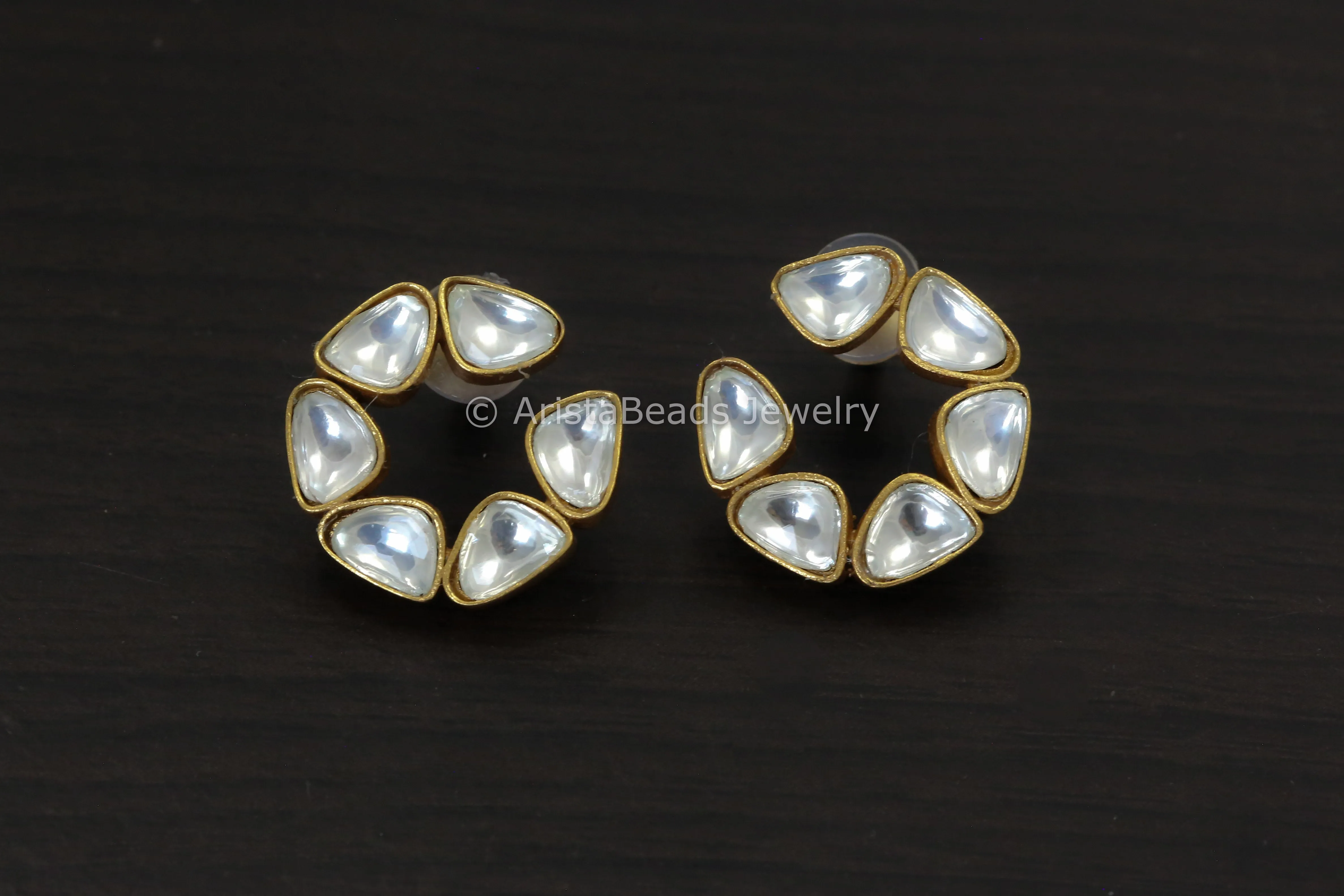 Premium Quality Uncut Polki Kundan Earrings