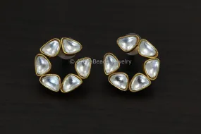 Premium Quality Uncut Polki Kundan Earrings