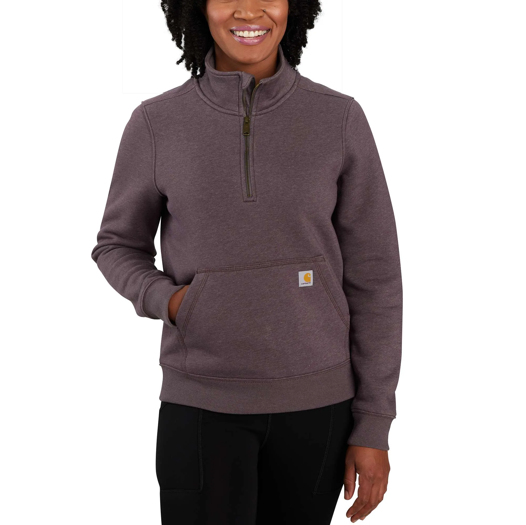 Relaxed Fit Midweight Half-Zip Sweatshirt