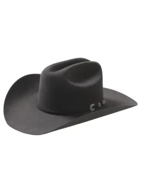 Resistol Mens 6X Logan Charcoal Felt Hat