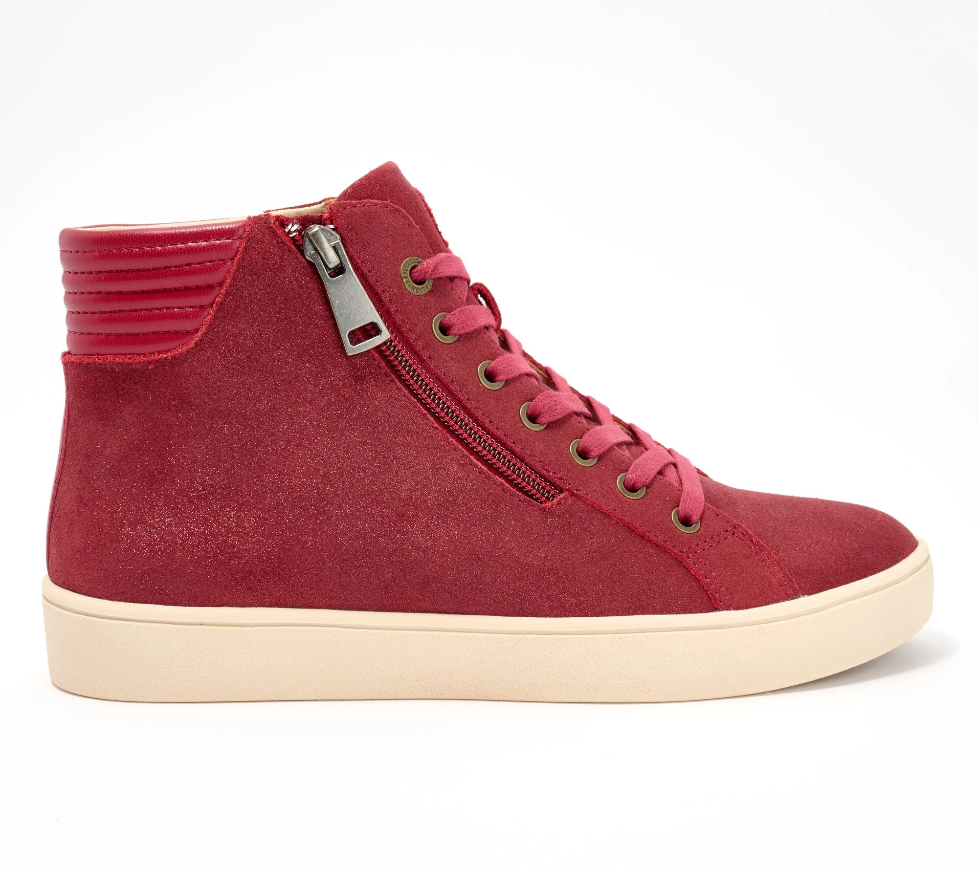 Revitalign Orthotic Suede High Top Sneaker - Wrigley