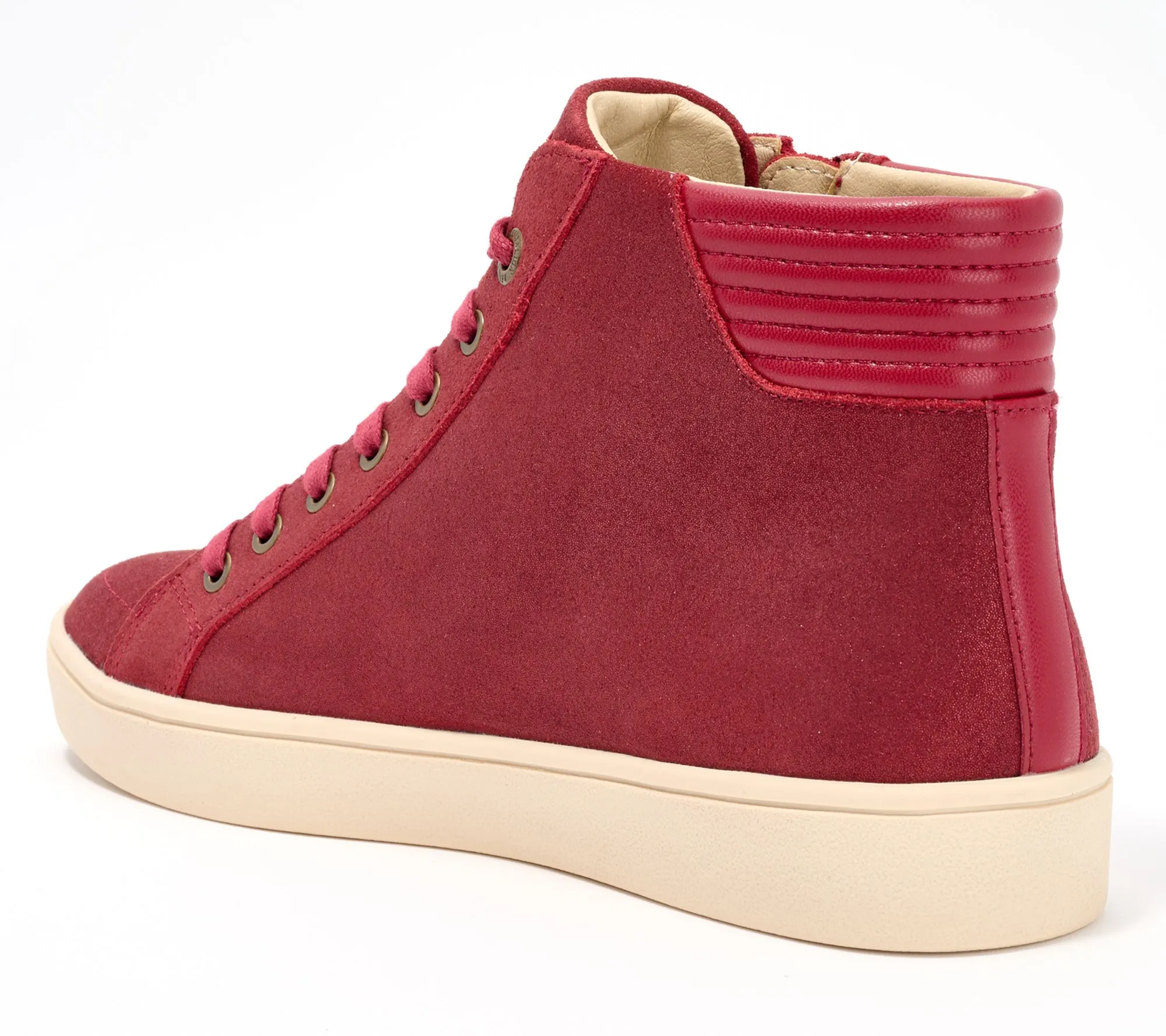 Revitalign Orthotic Suede High Top Sneaker - Wrigley