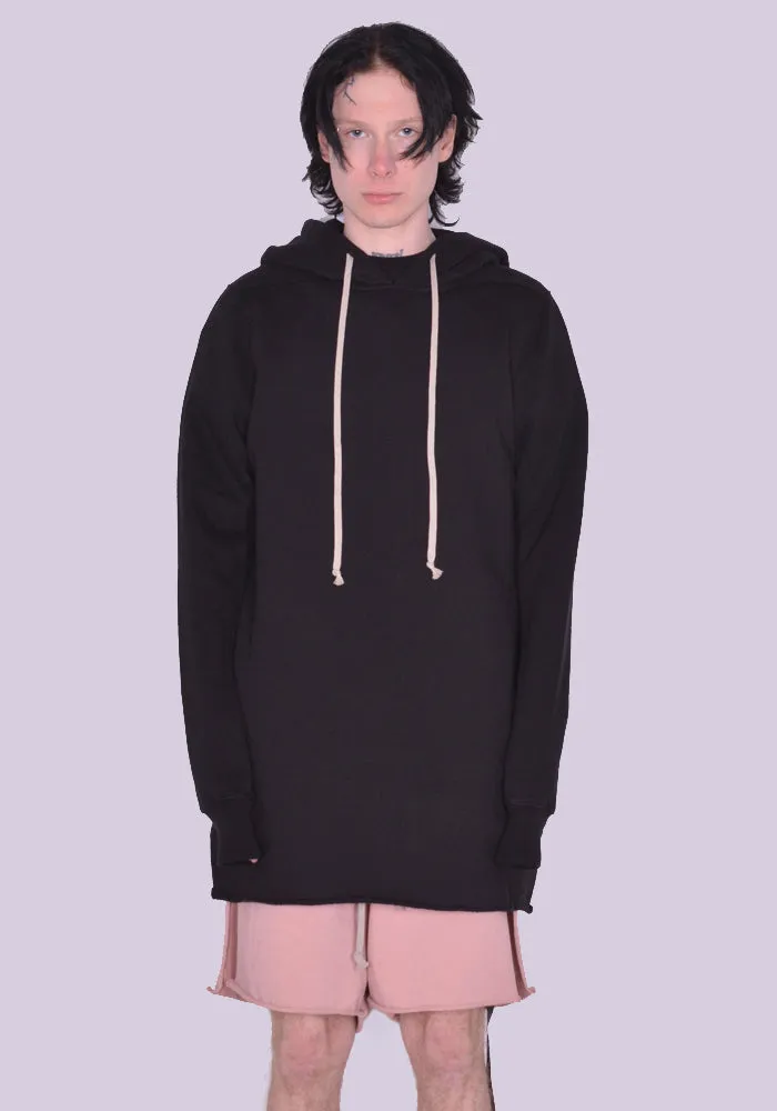 RICK OWENS DRKSHDW DU01C6285 F HOODED SWEATSHIRT BLACK