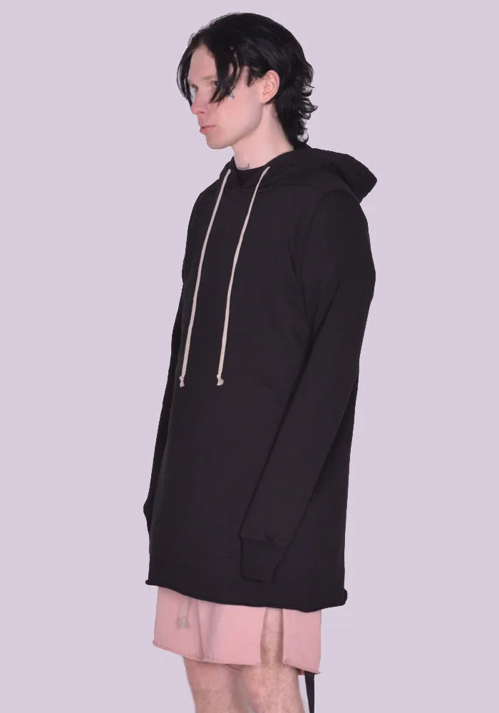 RICK OWENS DRKSHDW DU01C6285 F HOODED SWEATSHIRT BLACK