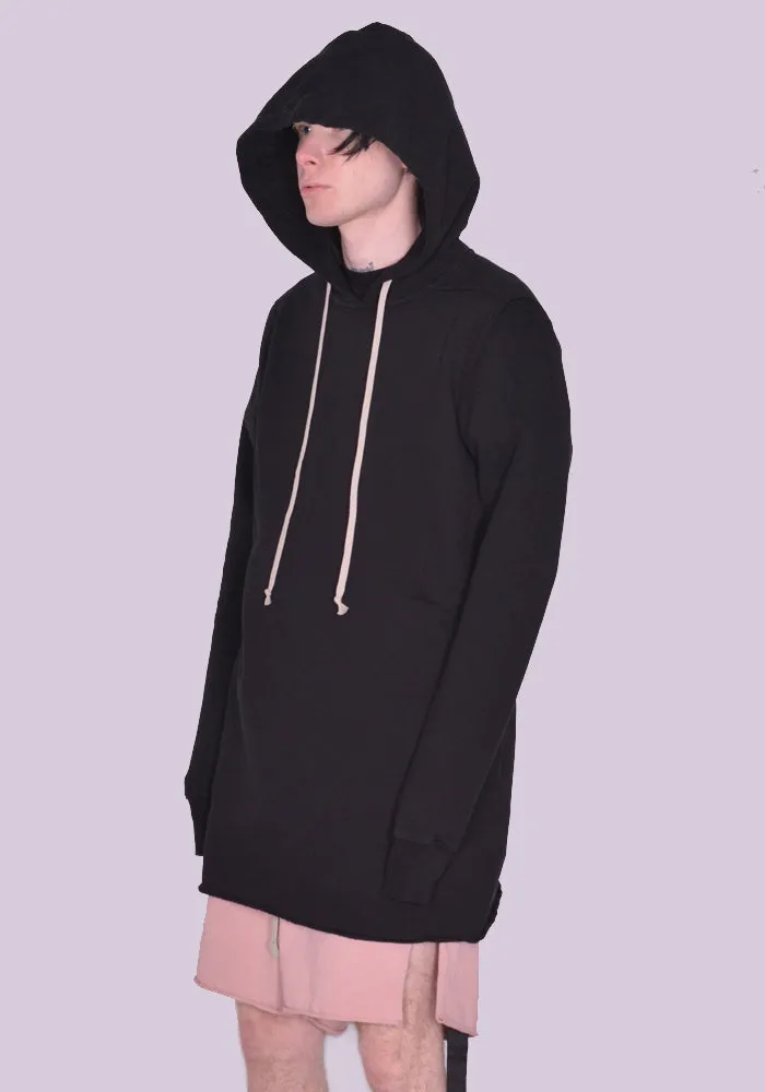 RICK OWENS DRKSHDW DU01C6285 F HOODED SWEATSHIRT BLACK