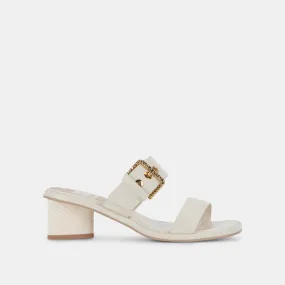 RIVA Sandals Ivory Leather | Women's Leather Sandals– Dolce Vita 6876238413890