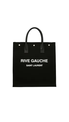 Rive Gauche North/South Shopping Bag -Black