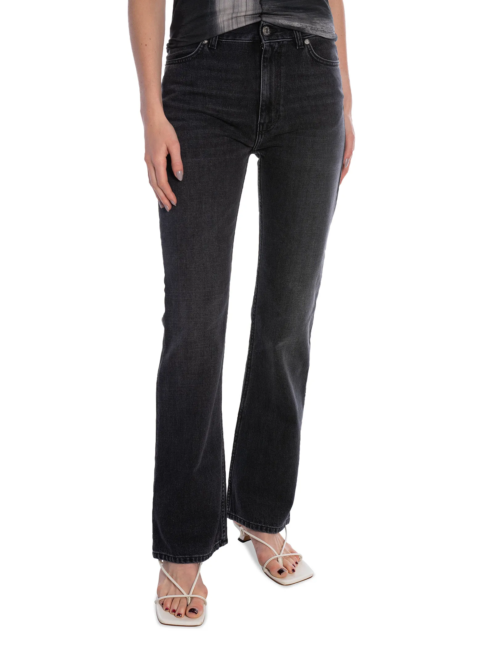 RODEBJER JEANS EXTENDED FLARE BLACK