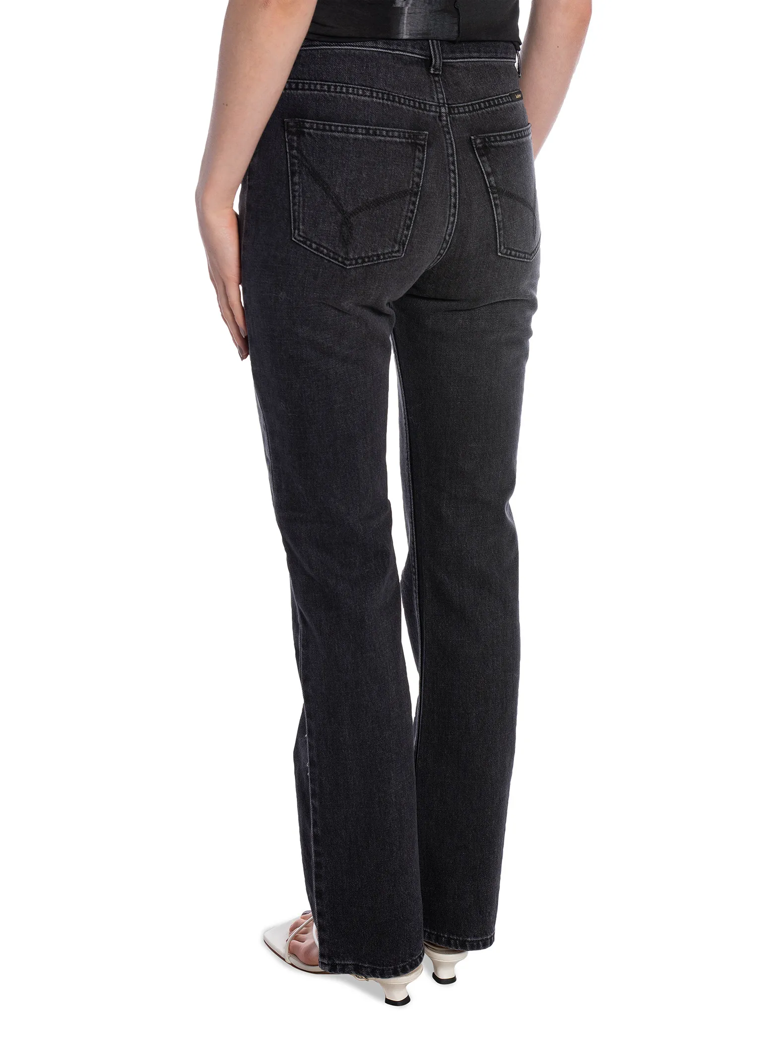 RODEBJER JEANS EXTENDED FLARE BLACK