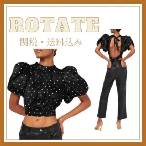 ROTATE  |Dots Puff Sleeves Shirts & Blouses