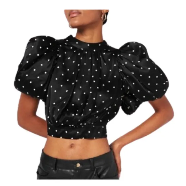 ROTATE  |Dots Puff Sleeves Shirts & Blouses