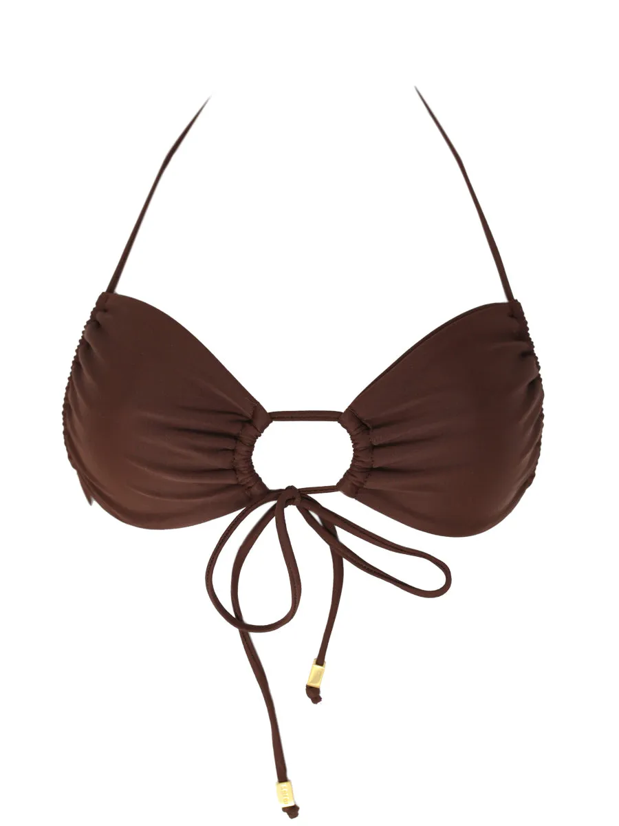 SELENA top - Chocolate